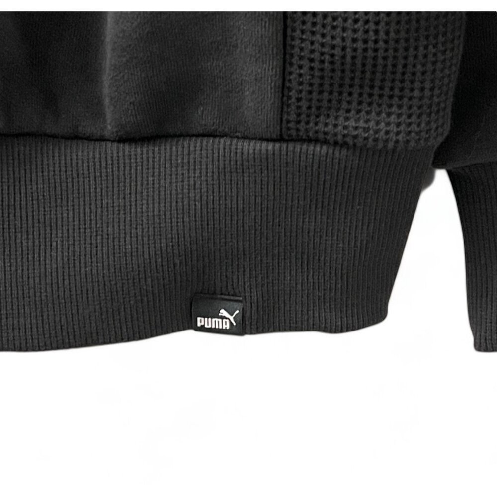 PUMA Men's Pullover Regular Fit Kangaroo Pocket Hoodie (Black,Medium), New - Picture 9 of 9